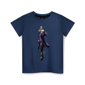 Детская футболка хлопок с принтом Роберт Э. О. Спидвагон , 100% хлопок | круглый вырез горловины, полуприлегающий силуэт, длина до линии бедер | anime | jojo | jojos bizarre adventure | аниме