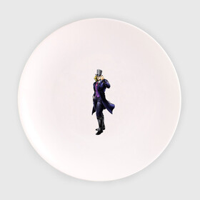 Тарелка 3D с принтом Роберт Э. О. Спидвагон , фарфор | диаметр - 210 мм
диаметр для нанесения принта - 120 мм | anime | jojo | jojos bizarre adventure | аниме
