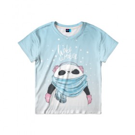 Детская футболка 3D с принтом Hate winter , 100% гипоаллергенный полиэфир | прямой крой, круглый вырез горловины, длина до линии бедер, чуть спущенное плечо, ткань немного тянется | Тематика изображения на принте: зима | новый год | подарок | рождество