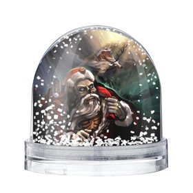 Водяной шар с принтом Bad Santa Claus , Пластик | Изображение внутри шара печатается на глянцевой фотобумаге с двух сторон | зима | новый год | подарок | рождество