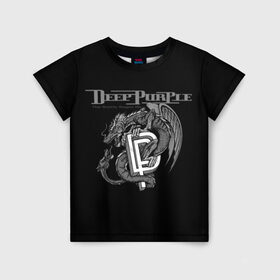 Детская футболка 3D с принтом Deep Purple , 100% гипоаллергенный полиэфир | прямой крой, круглый вырез горловины, длина до линии бедер, чуть спущенное плечо, ткань немного тянется | Тематика изображения на принте: album | british | deep purple | england | heavy metal | rock group | альбом | англия | британская | рок группа | хеви металл