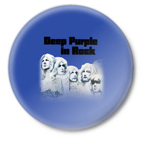 Значок с принтом Deep Purple ,  металл | круглая форма, металлическая застежка в виде булавки | album | british | deep purple | england | heavy metal | rock group | альбом | англия | британская | рок группа | хеви металл