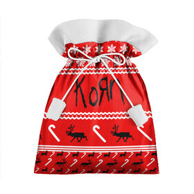 Подарочный 3D мешок с принтом Праздничный Korn , 100% полиэстер | Размер: 29*39 см | Тематика изображения на принте: 