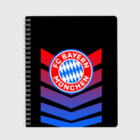 Тетрадь с принтом FC Bayern 2018 Original #13 , 100% бумага | 48 листов, плотность листов — 60 г/м2, плотность картонной обложки — 250 г/м2. Листы скреплены сбоку удобной пружинной спиралью. Уголки страниц и обложки скругленные. Цвет линий — светло-серый
 | Тематика изображения на принте: bayern | fc | бавария | спорт | спортивные | футбол | футбольный клуб