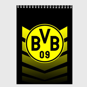 Скетчбук с принтом FC Borussia 2018 Original #15 , 100% бумага
 | 48 листов, плотность листов — 100 г/м2, плотность картонной обложки — 250 г/м2. Листы скреплены сверху удобной пружинной спиралью | боруссия | дортмунд