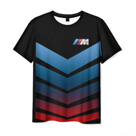 Мужская футболка 3D с принтом BMW 2018 Brands colors arrow , 100% полиэфир | прямой крой, круглый вырез горловины, длина до линии бедер | bmw | автомобильные | бмв