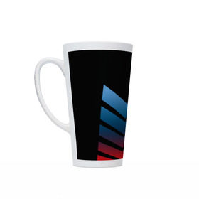 Кружка Латте с принтом BMW 2018 Brands colors arrow , Белая керамика | Объем 480 мл; Высота 150 мм; Диаметр 90 мм | Тематика изображения на принте: bmw | автомобильные | бмв