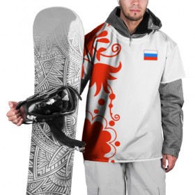 Накидка на куртку 3D с принтом Russia - White Collection 2018 , 100% полиэстер |  | 0x000000123 | black collection | russia | россия