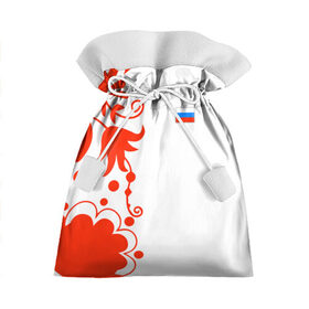 Подарочный 3D мешок с принтом Russia - White Collection 2018 , 100% полиэстер | Размер: 29*39 см | Тематика изображения на принте: 0x000000123 | black collection | russia | россия
