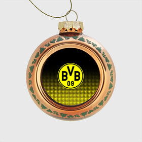 Стеклянный ёлочный шар с принтом FC Borussia 2018 Original #1 , Стекло | Диаметр: 80 мм | Тематика изображения на принте: боруссия | дортмунд