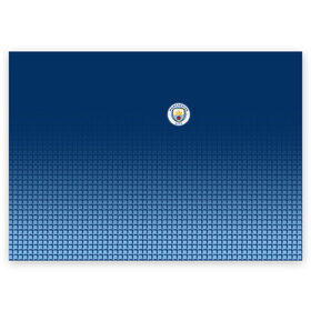 Поздравительная открытка с принтом Manchester city 2018 #9 , 100% бумага | плотность бумаги 280 г/м2, матовая, на обратной стороне линовка и место для марки
 | Тематика изображения на принте: fc | manchester city | манчестер сити | спорт | спортивные | футбол | футбольный клуб