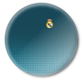 Значок с принтом Real Madrid 2018 #14 ,  металл | круглая форма, металлическая застежка в виде булавки | emirates | fc | real madrid | клуб | мода | мяч | реал мадрид | экстрим | эмблема