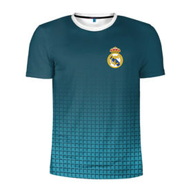 Мужская футболка 3D спортивная с принтом Real Madrid 2018 #14 , 100% полиэстер с улучшенными характеристиками | приталенный силуэт, круглая горловина, широкие плечи, сужается к линии бедра | Тематика изображения на принте: emirates | fc | real madrid | клуб | мода | мяч | реал мадрид | экстрим | эмблема