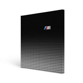 Холст квадратный с принтом BMW 2018 Black and White III , 100% ПВХ |  | bmw | автомобильные | бмв