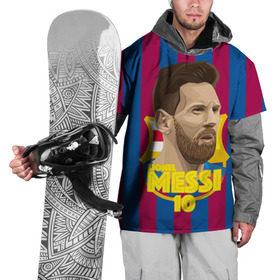 Накидка на куртку 3D с принтом Lionel Messi Barcelona , 100% полиэстер |  | barca | barcelona | barsa | barselona | kit | leo | mesi | messi | барса | барселона | лео | лионель | меси | месси
