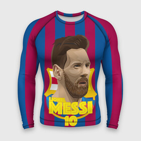 Мужской рашгард 3D с принтом Lionel Messi Barcelona ,  |  | barca | barcelona | barsa | barselona | kit | leo | mesi | messi | барса | барселона | лео | лионель | меси | месси