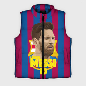 Мужской жилет утепленный 3D с принтом Lionel Messi Barcelona ,  |  | barca | barcelona | barsa | barselona | kit | leo | mesi | messi | барса | барселона | лео | лионель | меси | месси