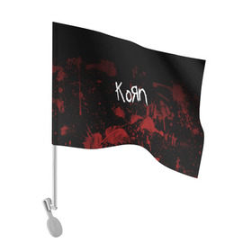 Флаг для автомобиля с принтом Korn , 100% полиэстер | Размер: 30*21 см | korn | koяn | альтернативный | арвизу | гранж | грув | группа | дэвис | корн | коян | лузье | манки | метал | музыка | нюметал | панк | песни | рок | уэлч | филди | филипп | хэд | шаффер