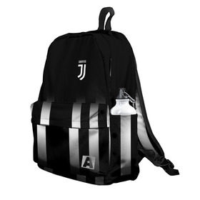 Рюкзак 3D с принтом Juventus 2018 Line , 100% полиэстер | лямки с регулируемой длиной, сверху петелька, чтобы рюкзак можно было повесить на вешалку. Основное отделение закрывается на молнию, как и внешний карман. Внутри два дополнительных кармана, один из которых закрывается на молнию. По бокам два дополнительных кармашка | Тематика изображения на принте: fc | juventus | спорт | фк | футбол | ювентус