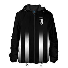 Мужская куртка 3D с принтом Juventus 2018 Line , ткань верха — 100% полиэстер, подклад — флис | прямой крой, подол и капюшон оформлены резинкой с фиксаторами, два кармана без застежек по бокам, один большой потайной карман на груди. Карман на груди застегивается на липучку | Тематика изображения на принте: fc | juventus | спорт | фк | футбол | ювентус