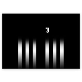 Поздравительная открытка с принтом Juventus 2018 Line , 100% бумага | плотность бумаги 280 г/м2, матовая, на обратной стороне линовка и место для марки
 | Тематика изображения на принте: fc | juventus | спорт | фк | футбол | ювентус