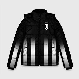 Зимняя куртка для мальчиков 3D с принтом Juventus 2018 Line , ткань верха — 100% полиэстер; подклад — 100% полиэстер, утеплитель — 100% полиэстер | длина ниже бедра, удлиненная спинка, воротник стойка и отстегивающийся капюшон. Есть боковые карманы с листочкой на кнопках, утяжки по низу изделия и внутренний карман на молнии. 

Предусмотрены светоотражающий принт на спинке, радужный светоотражающий элемент на пуллере молнии и на резинке для утяжки | fc | juventus | спорт | фк | футбол | ювентус