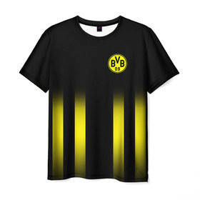 Мужская футболка 3D с принтом FC Borussia 2018 Line , 100% полиэфир | прямой крой, круглый вырез горловины, длина до линии бедер | Тематика изображения на принте: боруссия | дортмунд