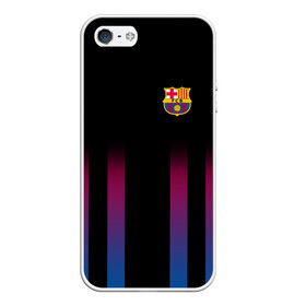 Чехол для iPhone 5/5S матовый с принтом FC Barcelona Color Line , Силикон | Область печати: задняя сторона чехла, без боковых панелей | fc barcelona | fcb | барселона | спорт | спортивные | фк | футбол