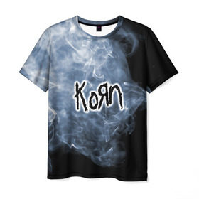 Мужская футболка 3D с принтом Korn , 100% полиэфир | прямой крой, круглый вырез горловины, длина до линии бедер | korn | koяn | альтернативный | арвизу | гранж | грув | группа | дым | дэвис | корн | коян | лузье | манки | метал | музыка | нюметал | панк | песни | рок | уэлч | филди | филипп | хэд | шаффер
