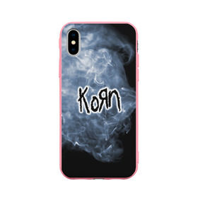 Чехол для Apple iPhone X силиконовый матовый с принтом Korn , Силикон | Печать на задней стороне чехла, без боковой панели | korn | koяn | альтернативный | арвизу | гранж | грув | группа | дым | дэвис | корн | коян | лузье | манки | метал | музыка | нюметал | панк | песни | рок | уэлч | филди | филипп | хэд | шаффер