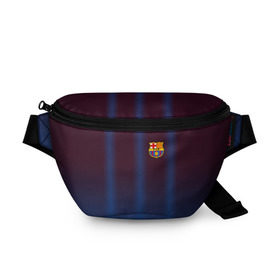 Поясная сумка 3D с принтом FC Barcelona Gradient , 100% полиэстер | плотная ткань, ремень с регулируемой длиной, внутри несколько карманов для мелочей, основное отделение и карман с обратной стороны сумки застегиваются на молнию | fc | fc barcelona | fcb | барселона | спорт | спортивные | фк | футбол
