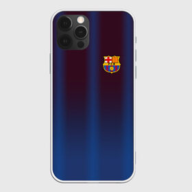 Чехол для iPhone 12 Pro Max с принтом FC Barcelona Gradient , Силикон |  | fc | fc barcelona | fcb | барселона | спорт | спортивные | фк | футбол