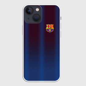 Чехол для iPhone 13 mini с принтом FC Barcelona Gradient ,  |  | Тематика изображения на принте: fc | fc barcelona | fcb | барселона | спорт | спортивные | фк | футбол