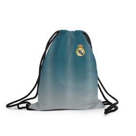 Рюкзак-мешок 3D с принтом Real Madrid 2018 Gradient , 100% полиэстер | плотность ткани — 200 г/м2, размер — 35 х 45 см; лямки — толстые шнурки, застежка на шнуровке, без карманов и подкладки | 