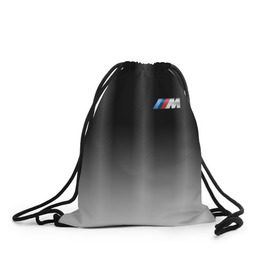 Рюкзак-мешок 3D с принтом BMW 2018 Black Gradient , 100% полиэстер | плотность ткани — 200 г/м2, размер — 35 х 45 см; лямки — толстые шнурки, застежка на шнуровке, без карманов и подкладки | bmw | автомобильные | бмв | машины