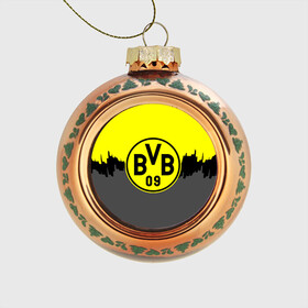 Стеклянный ёлочный шар с принтом FC Borussia 2018 Paints , Стекло | Диаметр: 80 мм | borussia dortmund | fc | боруссия | спорт | спортивные | фк | футбол