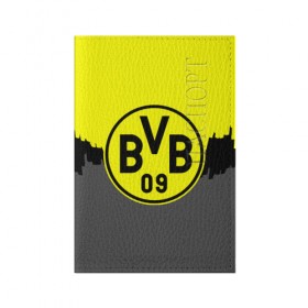 Обложка для паспорта матовая кожа с принтом FC Borussia 2018 Paints , натуральная матовая кожа | размер 19,3 х 13,7 см; прозрачные пластиковые крепления | borussia dortmund | fc | боруссия | спорт | спортивные | фк | футбол
