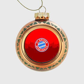 Стеклянный ёлочный шар с принтом FC Bayern 2018 Paints , Стекло | Диаметр: 80 мм | bayern | fc | бавария | спорт | спортивные | фк | футбол