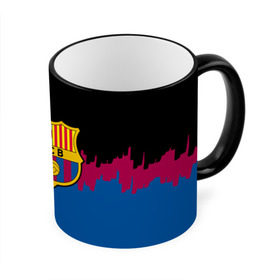 Кружка 3D с принтом FC Barcelona 2018 Paints , керамика | ёмкость 330 мл | Тематика изображения на принте: fc | manchester united | манчестер юнайтед | спорт | спортивные | фк | футбол