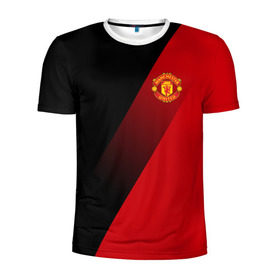 Мужская футболка 3D спортивная с принтом Manchester United Элита , 100% полиэстер с улучшенными характеристиками | приталенный силуэт, круглая горловина, широкие плечи, сужается к линии бедра | fc | manchester united | манчестер юнайтед | спортивные | футбол