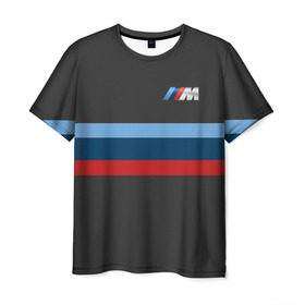 Мужская футболка 3D с принтом BMW 2018 M Sport , 100% полиэфир | прямой крой, круглый вырез горловины, длина до линии бедер | bmw | автомобиль | автомобильные | бмв | машины