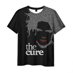 Мужская футболка 3D с принтом The Cure , 100% полиэфир | прямой крой, круглый вырез горловины, длина до линии бедер | Тематика изображения на принте: robert smith | rock band | the cure | uk | британия | роберт смит | рок группа