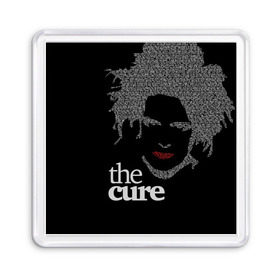 Магнит 55*55 с принтом The Cure , Пластик | Размер: 65*65 мм; Размер печати: 55*55 мм | Тематика изображения на принте: robert smith | rock band | the cure | uk | британия | роберт смит | рок группа