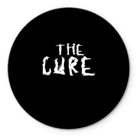 Коврик круглый с принтом The Cure , резина и полиэстер | круглая форма, изображение наносится на всю лицевую часть | robert smith | rock band | the cure | uk | британия | роберт смит | рок группа