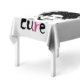 Скатерть 3D с принтом The Cure , 100% полиэстер (ткань не мнется и не растягивается) | Размер: 150*150 см | robert smith | rock band | the cure | uk | британия | роберт смит | рок группа