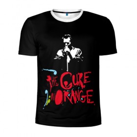 Мужская футболка 3D спортивная с принтом The Cure , 100% полиэстер с улучшенными характеристиками | приталенный силуэт, круглая горловина, широкие плечи, сужается к линии бедра | robert smith | rock band | the cure | uk | британия | роберт смит | рок группа