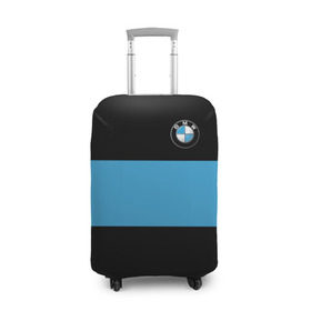 Чехол для чемодана 3D с принтом BMW 2018 Blue Line , 86% полиэфир, 14% спандекс | двустороннее нанесение принта, прорези для ручек и колес | bmw | автомобильные | бмв | машины