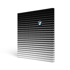 Холст квадратный с принтом BMW 2018 Black and White IV , 100% ПВХ |  | bmw | автомобильные | бмв | машины