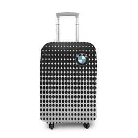 Чехол для чемодана 3D с принтом BMW 2018 Black and White IV , 86% полиэфир, 14% спандекс | двустороннее нанесение принта, прорези для ручек и колес | bmw | автомобильные | бмв | машины