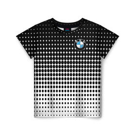 Детская футболка 3D с принтом BMW 2018 Black and White IV , 100% гипоаллергенный полиэфир | прямой крой, круглый вырез горловины, длина до линии бедер, чуть спущенное плечо, ткань немного тянется | bmw | автомобильные | бмв | машины